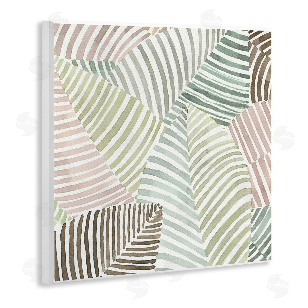 Errico & Slyp Striped Foliage Illusion Canvas Wall Art Print