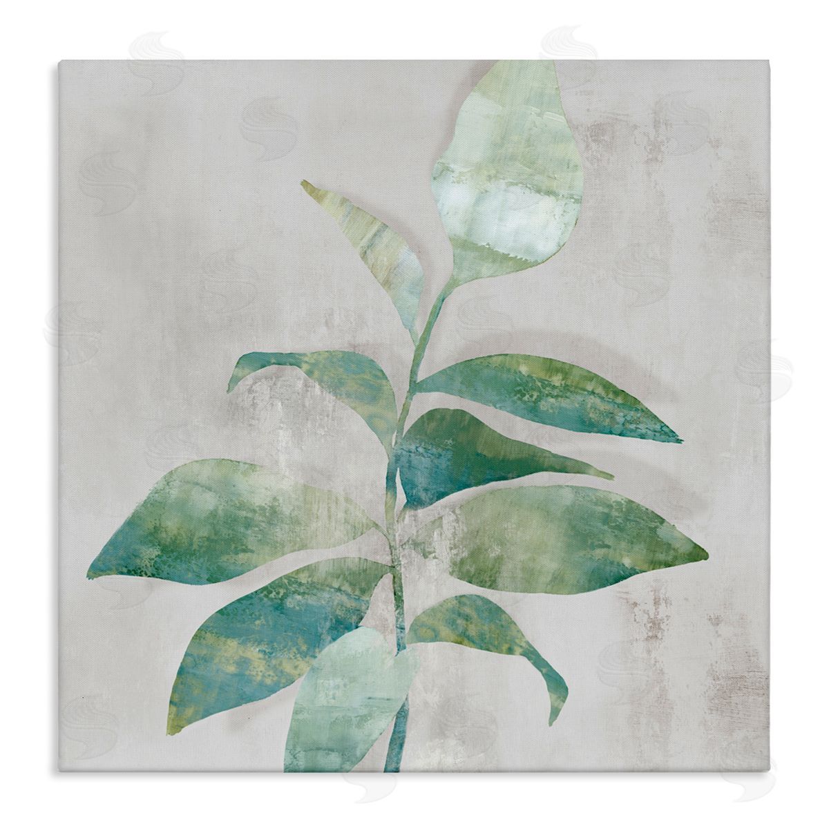 Alex Black Minimal Bloom Rustic Accent Canvas Wall Art Print