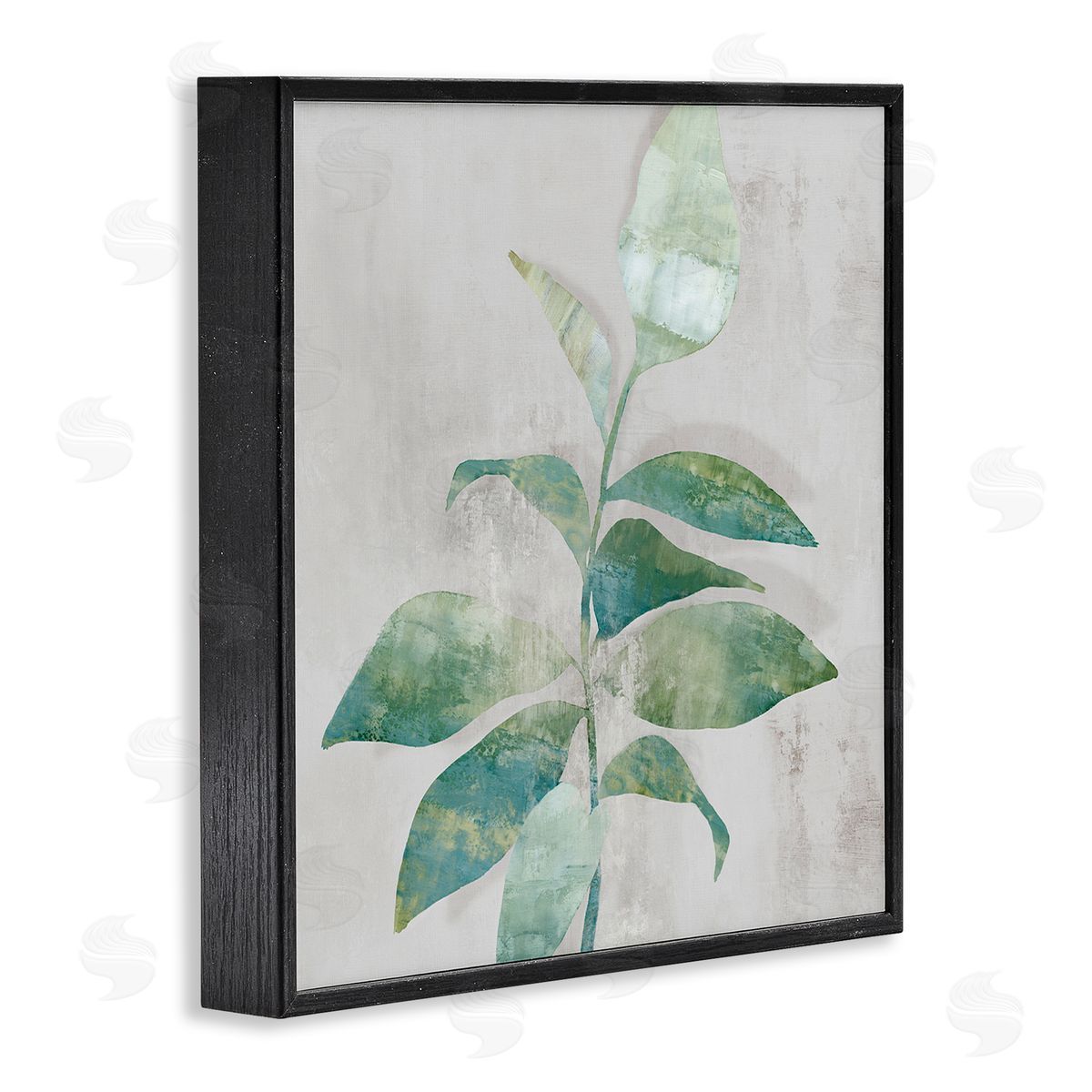 Alex Black Minimal Bloom Rustic Accent Canvas Wall Art Print