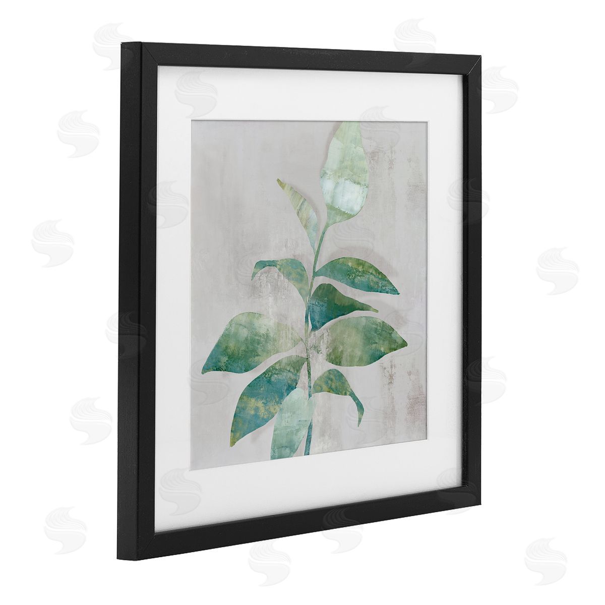 Alex Black Minimal Bloom Rustic Accent Canvas Wall Art Print