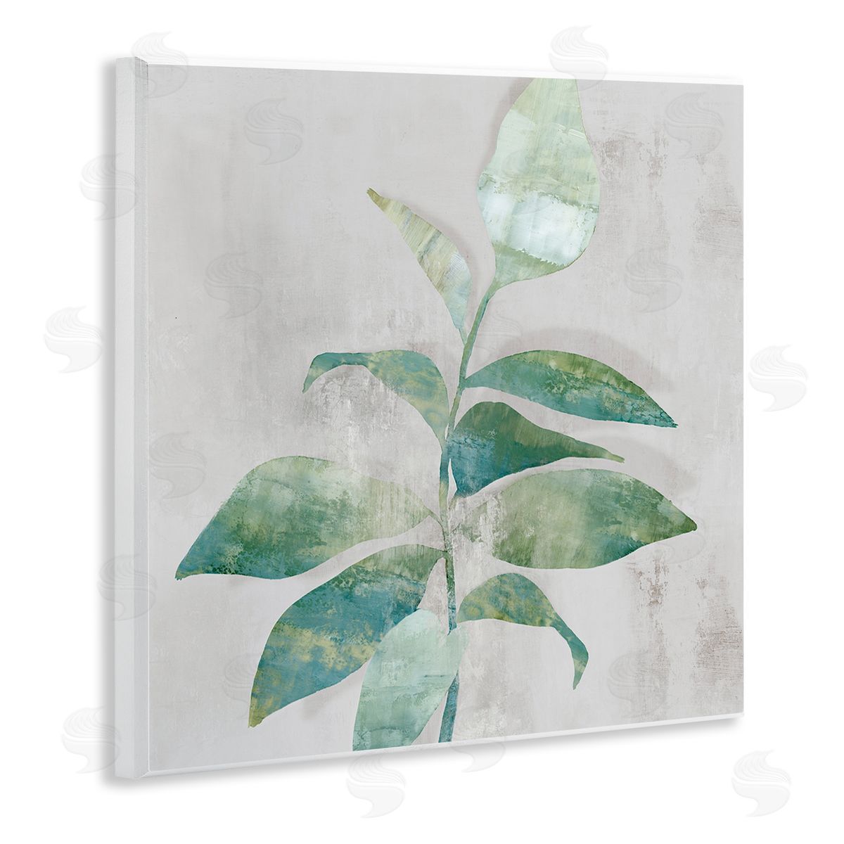 Alex Black Minimal Bloom Rustic Accent Canvas Wall Art Print