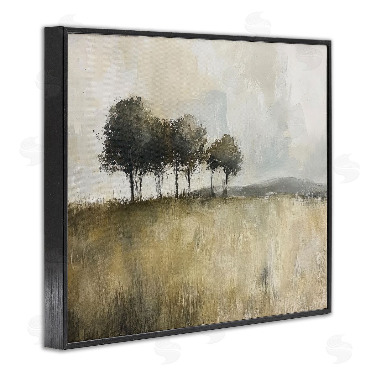 Mona Grace Earthy Woodland Trees Canvas Wall Art Print