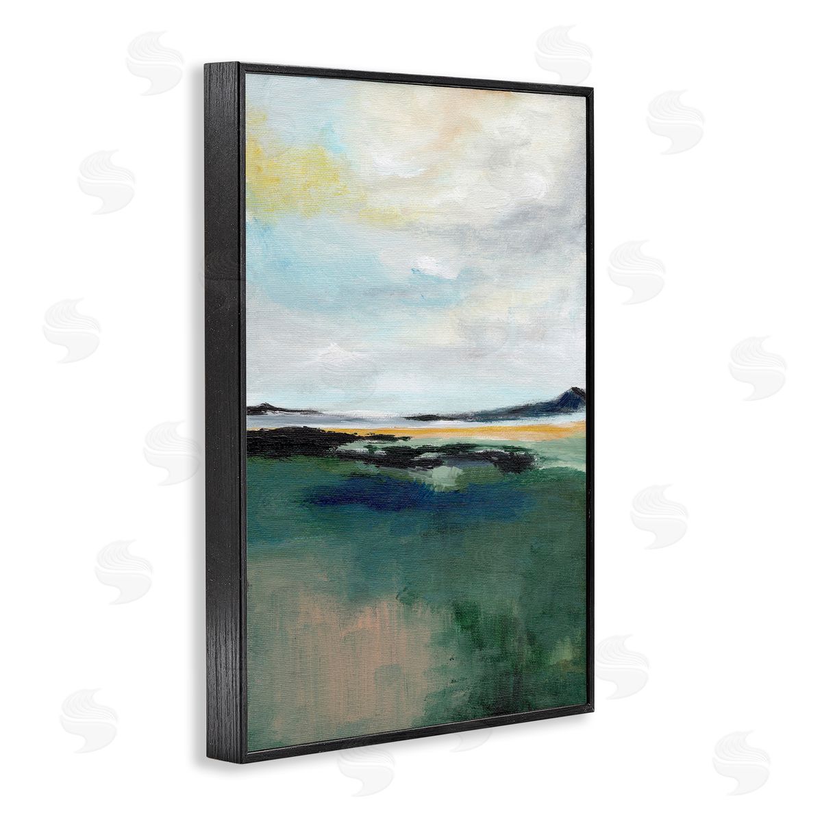 1x Umber Landscape Illusion Canvas Wall Art Print