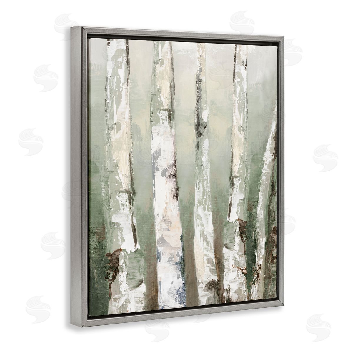 Luna Mavis Looming Birch Forest Canvas Wall Art Print
