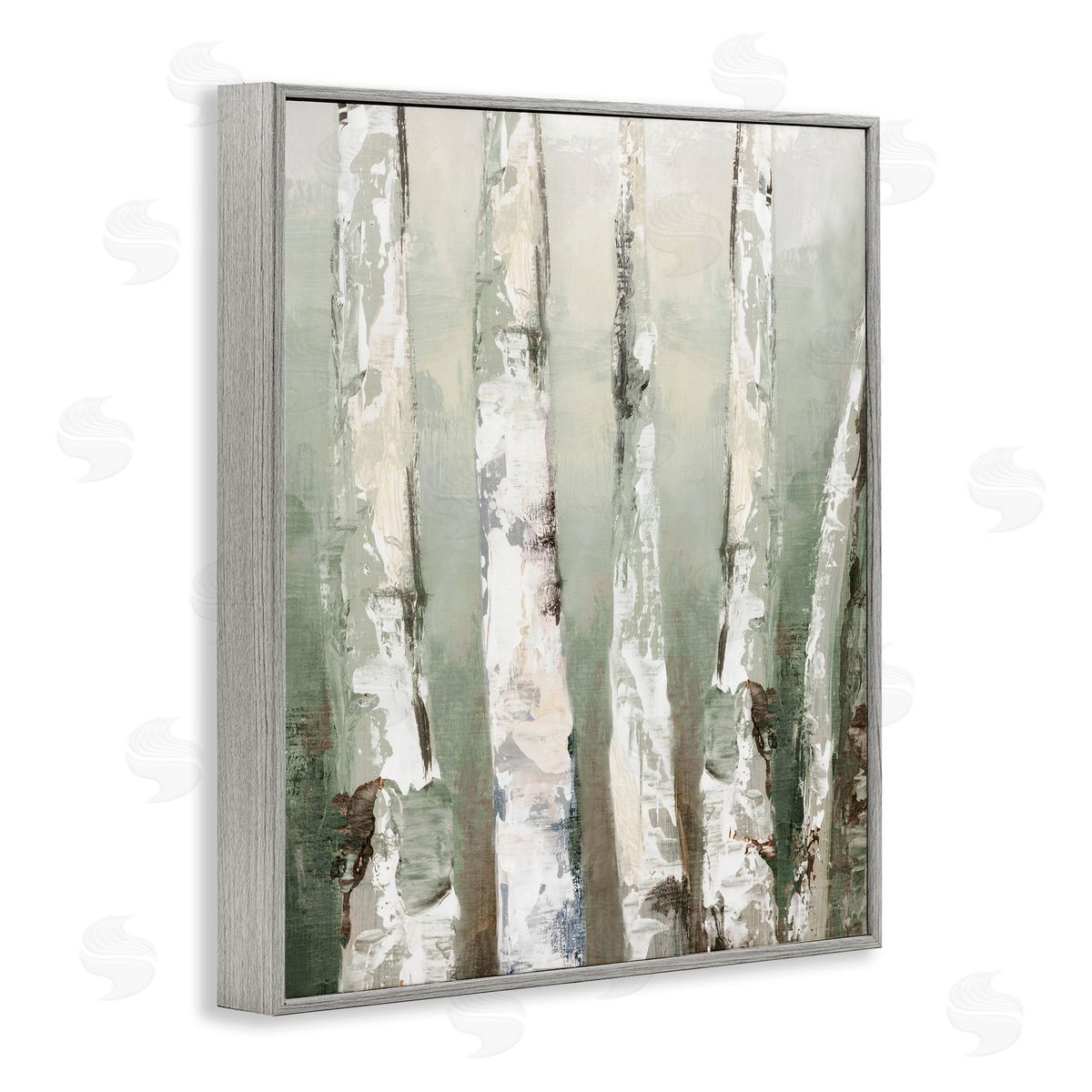 Luna Mavis Looming Birch Forest Canvas Wall Art Print