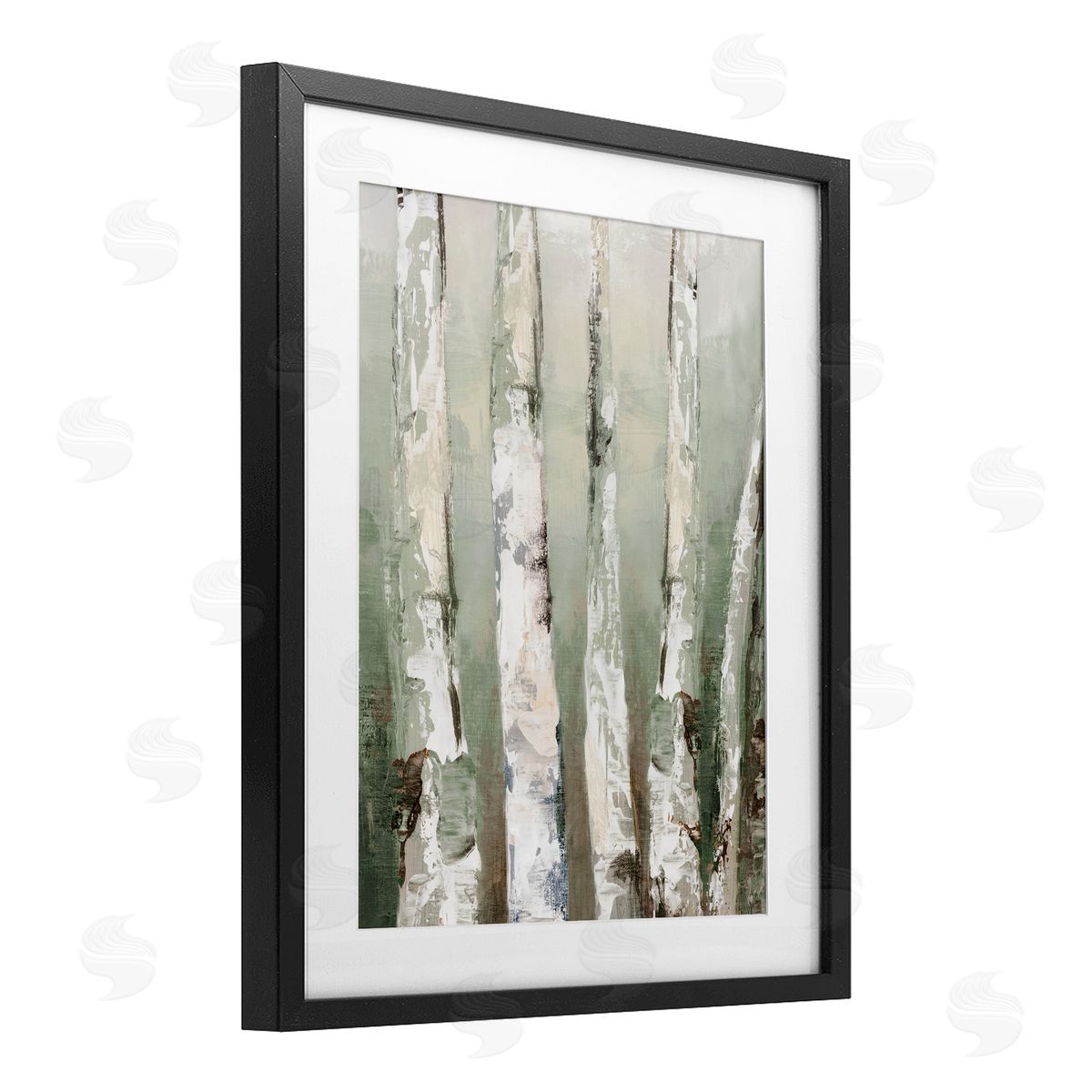 Luna Mavis Looming Birch Forest Canvas Wall Art Print