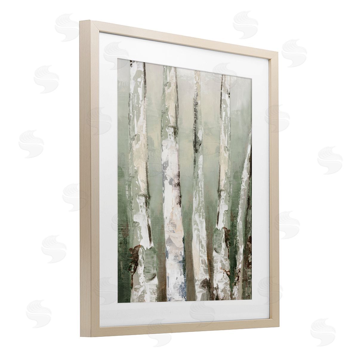 Luna Mavis Looming Birch Forest Canvas Wall Art Print
