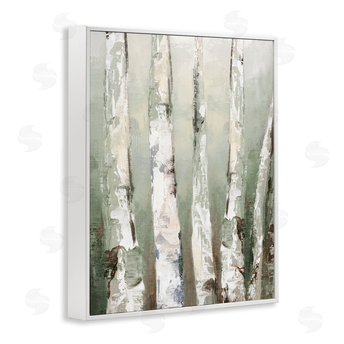 Luna Mavis Looming Birch Forest Canvas Wall Art Print
