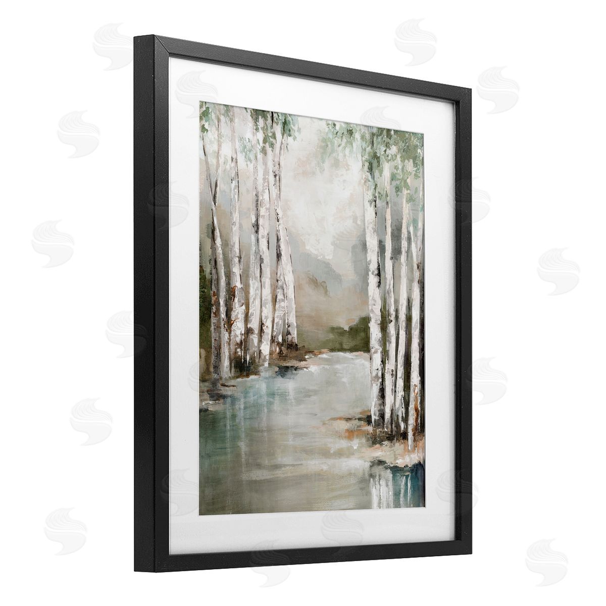 Luna Mavis Veil Of Silver Trunks Canvas Wall Art Print