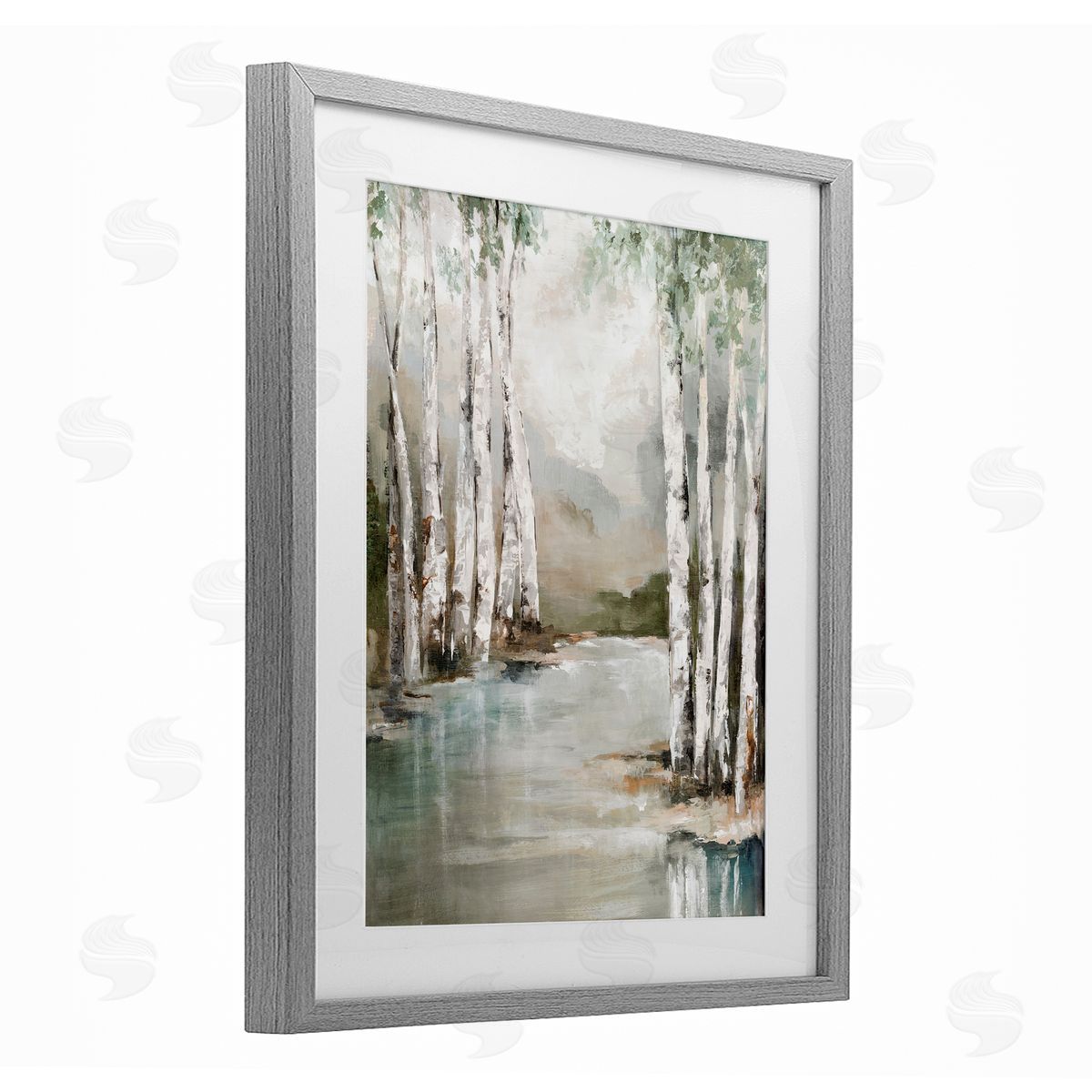 Luna Mavis Veil Of Silver Trunks Canvas Wall Art Print