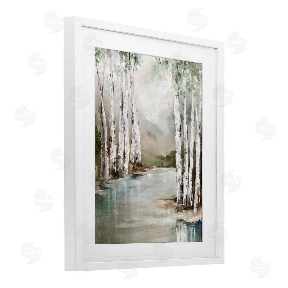 Luna Mavis Veil Of Silver Trunks Canvas Wall Art Print