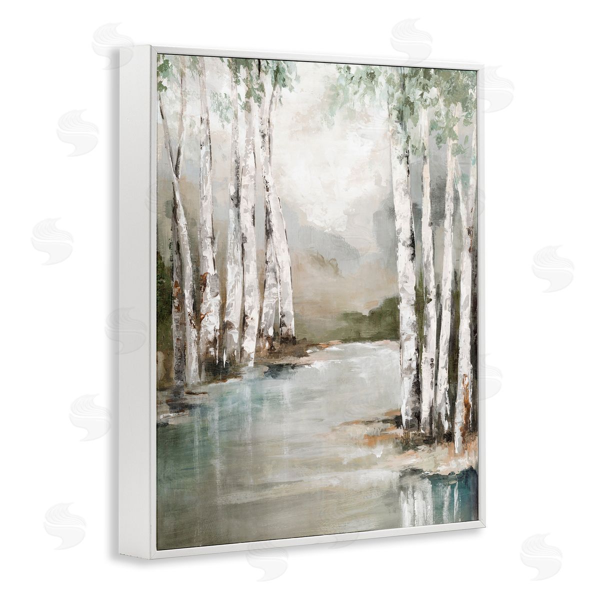 Luna Mavis Veil Of Silver Trunks Canvas Wall Art Print