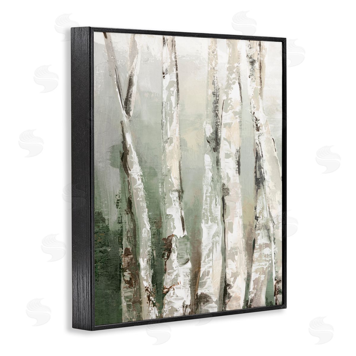 Luna Mavis Birch Green Forest Canvas Wall Art Print