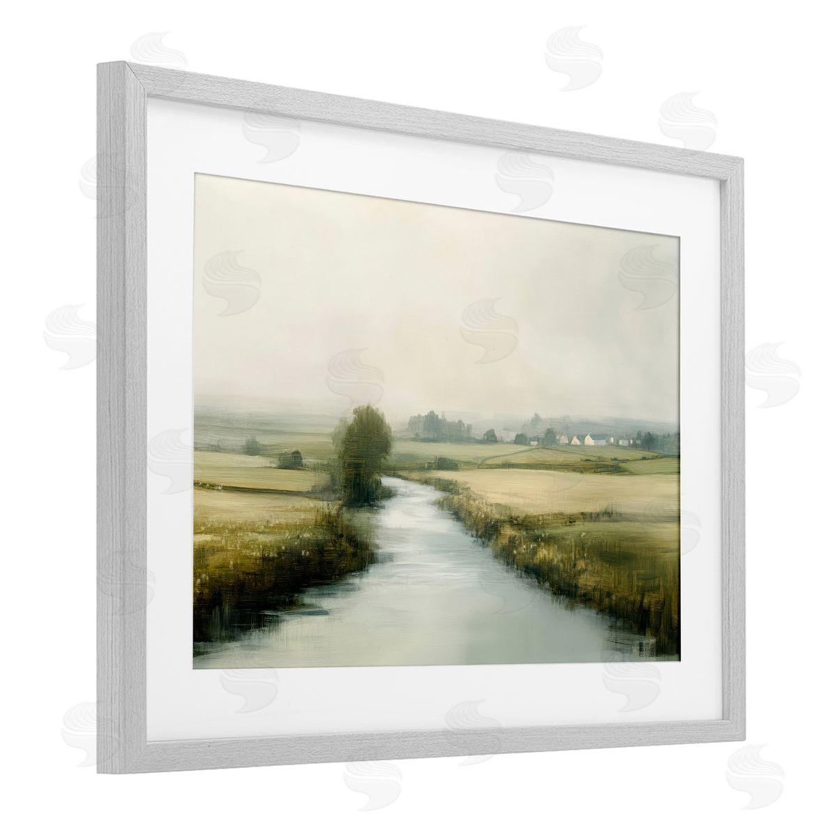 Novae Mirror Of Calm Landscape Canvas Wall Art Print