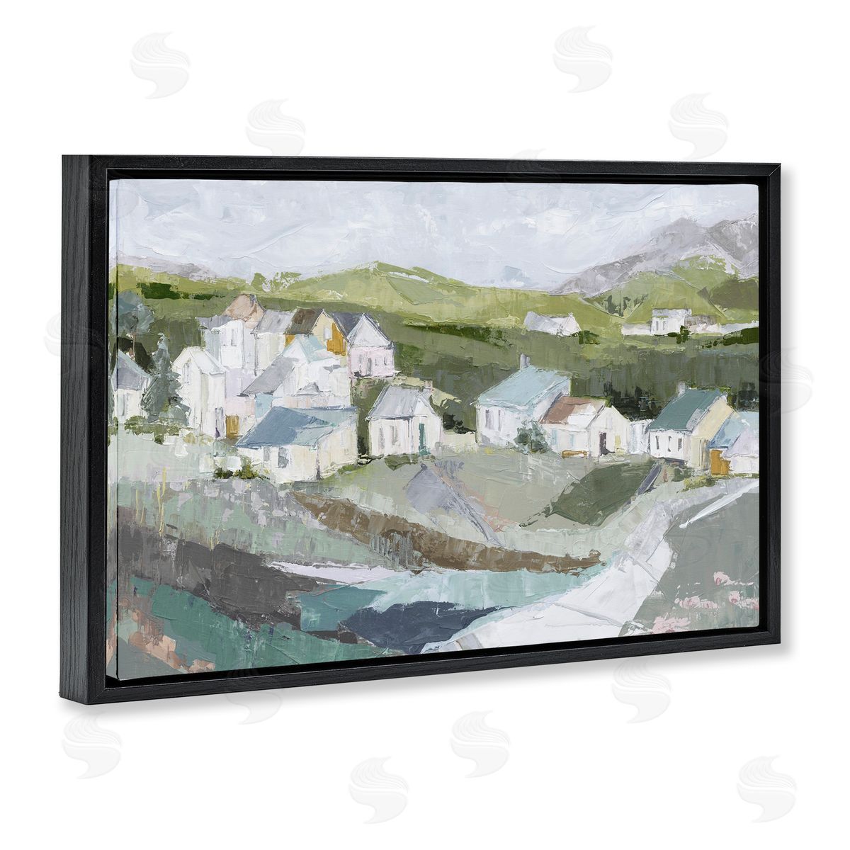 Susan Pepe Lavender Valley Cottages Canvas Wall Art Print