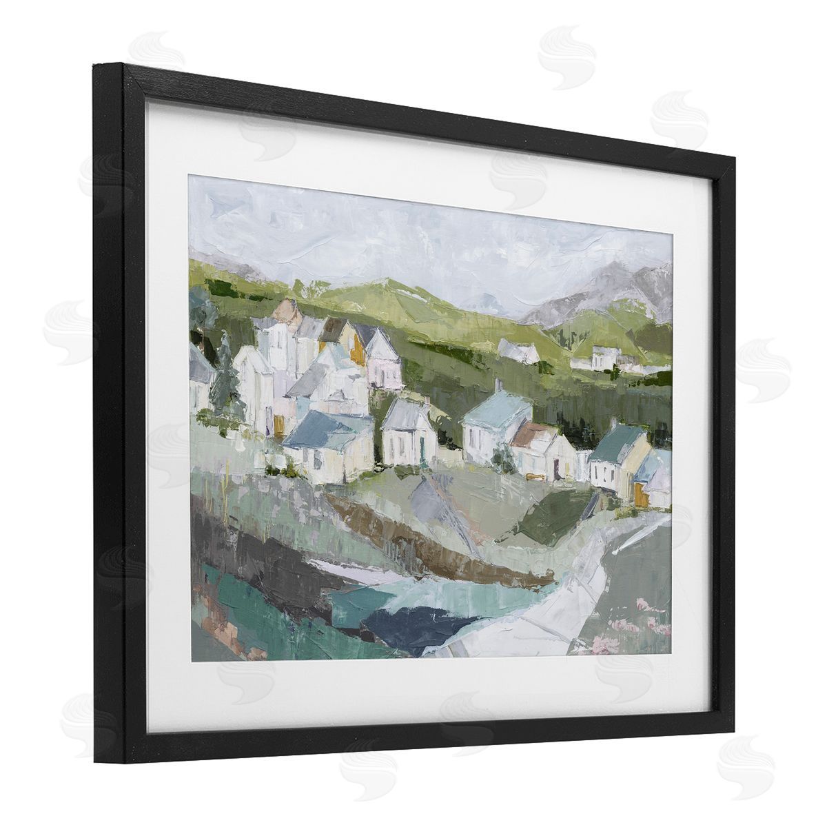 Susan Pepe Lavender Valley Cottages Canvas Wall Art Print