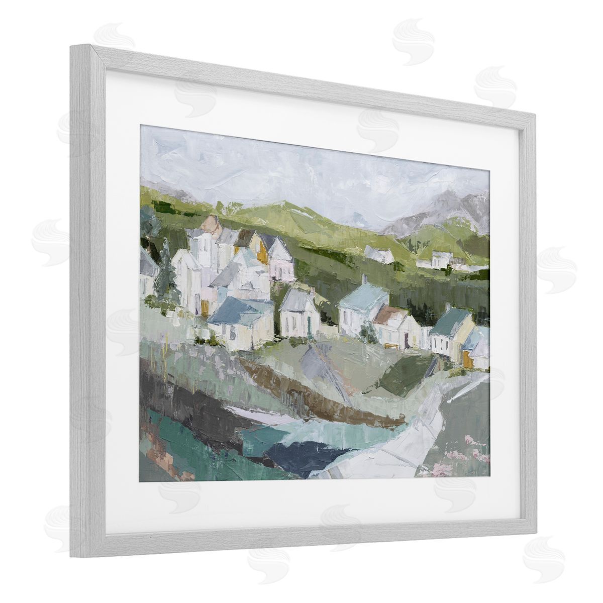 Susan Pepe Lavender Valley Cottages Canvas Wall Art Print