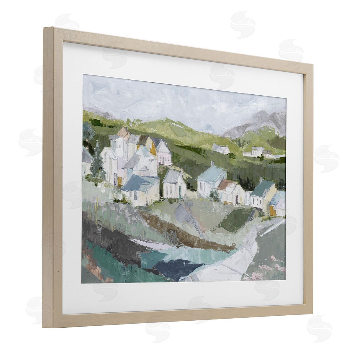 Susan Pepe Lavender Valley Cottages Canvas Wall Art Print