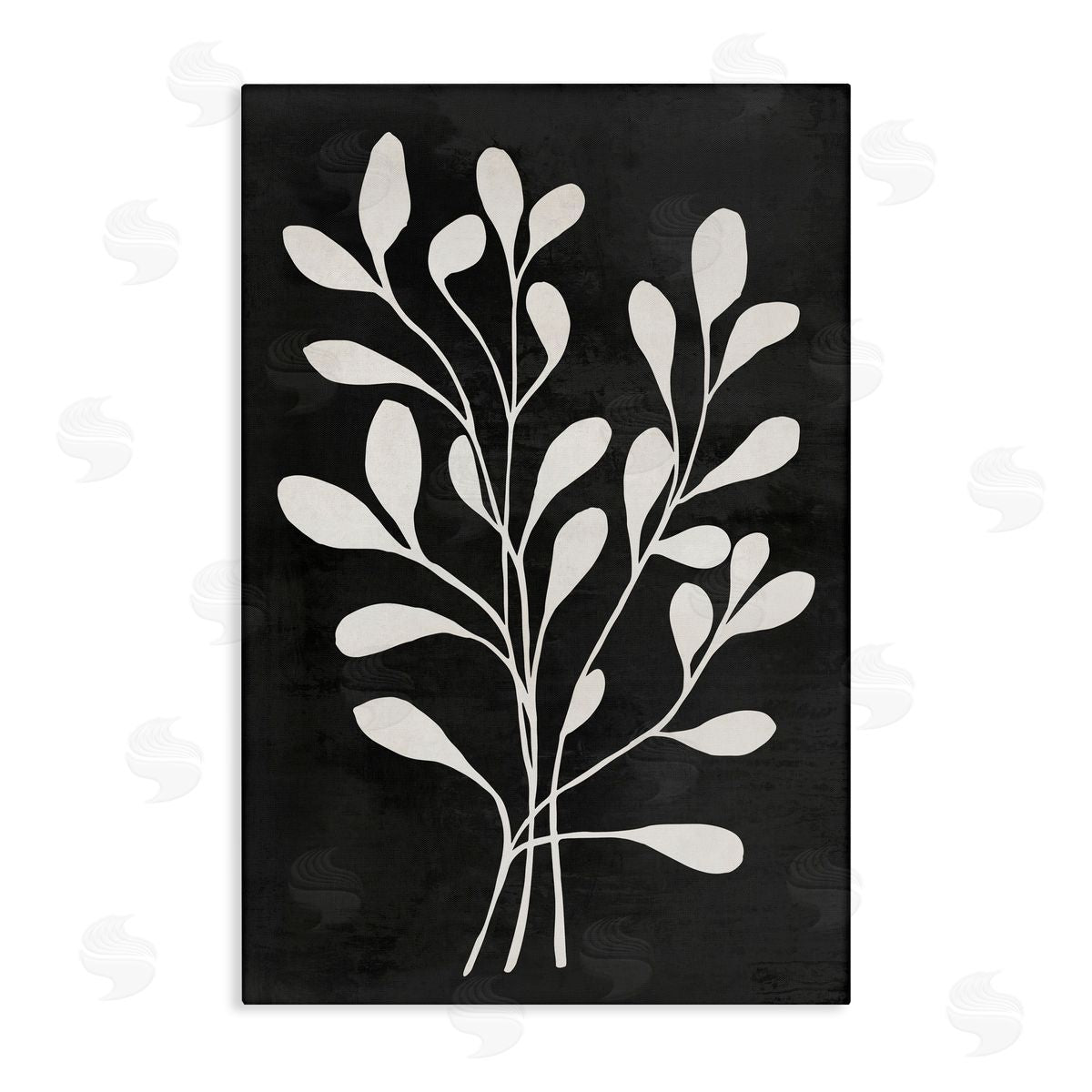 Andrea Haase Leaf Whispers on Black Canvas Wall Art Print