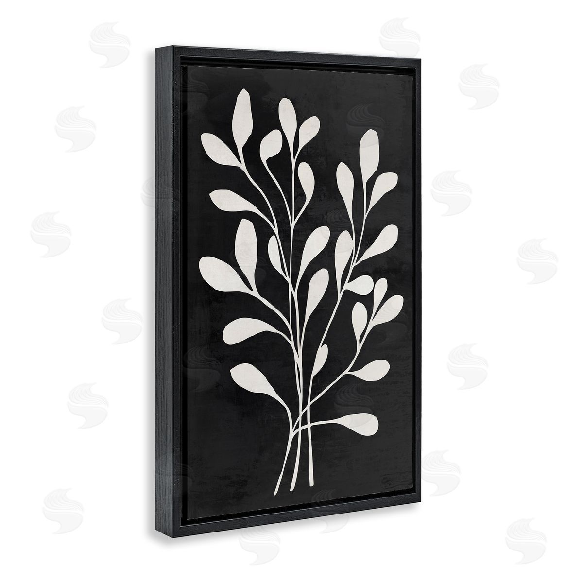 Andrea Haase Leaf Whispers on Black Canvas Wall Art Print