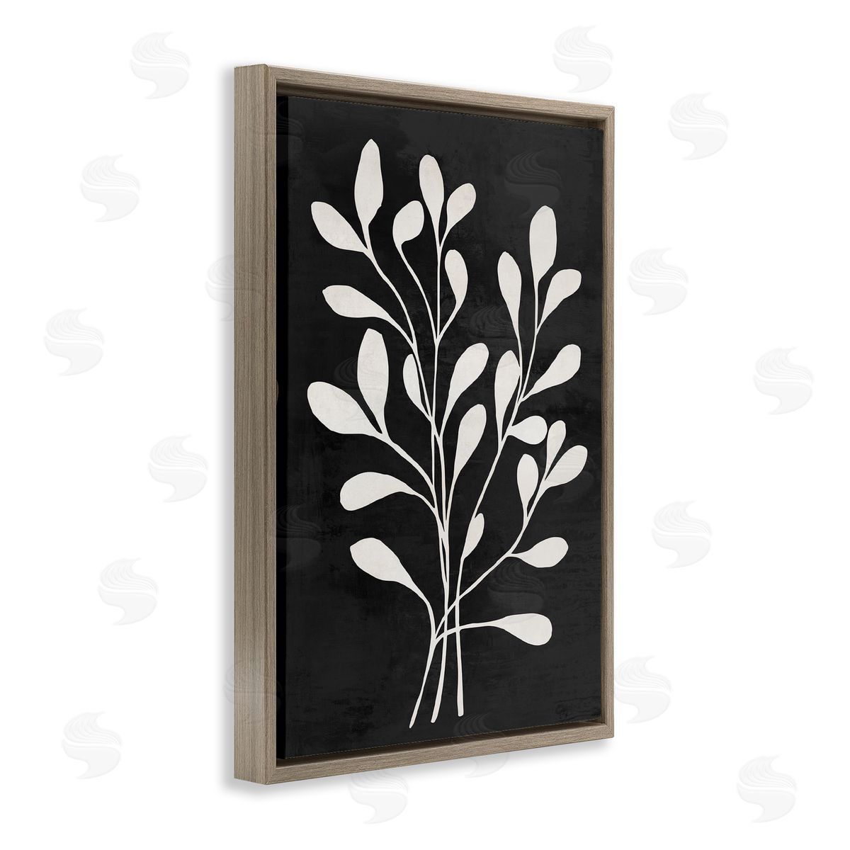 Andrea Haase Leaf Whispers on Black Canvas Wall Art Print