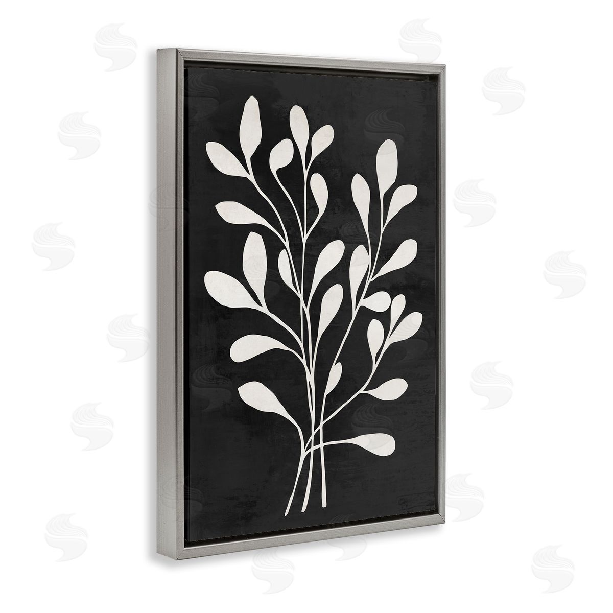 Andrea Haase Leaf Whispers on Black Canvas Wall Art Print