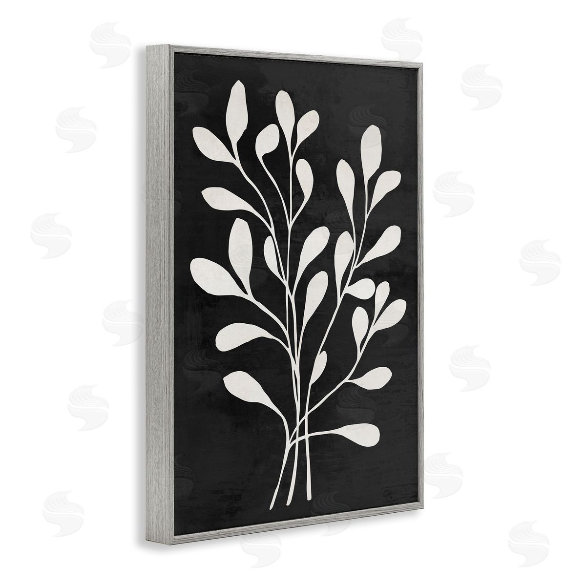 Andrea Haase Leaf Whispers on Black Canvas Wall Art Print