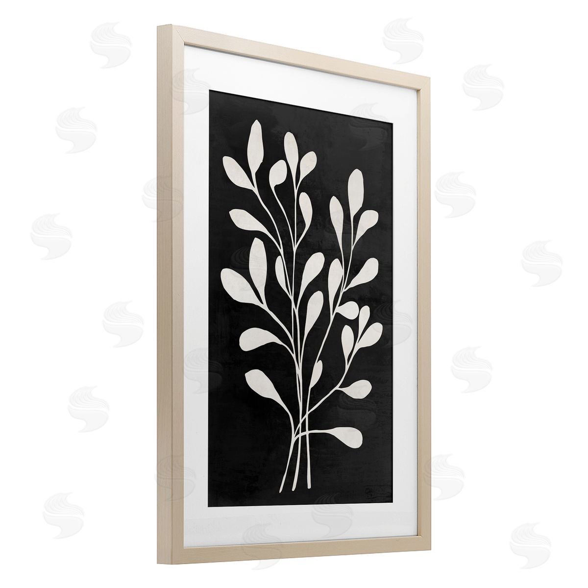 Andrea Haase Leaf Whispers on Black Canvas Wall Art Print