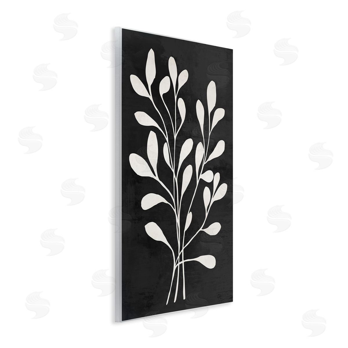 Andrea Haase Leaf Whispers on Black Canvas Wall Art Print