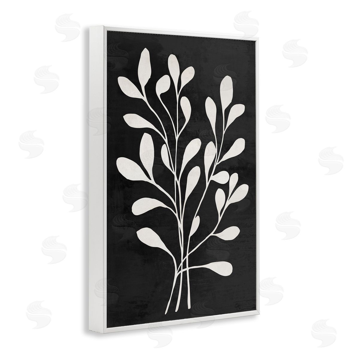 Andrea Haase Leaf Whispers on Black Canvas Wall Art Print