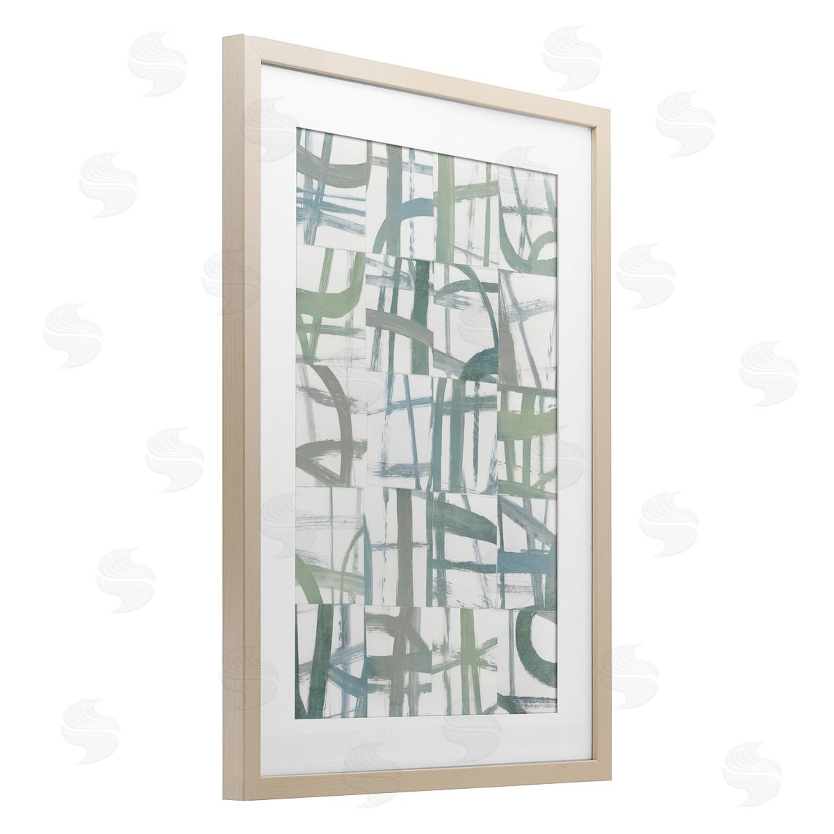 Hannah Dawson Contemporary Linear Harmony Canvas Wall Art Print