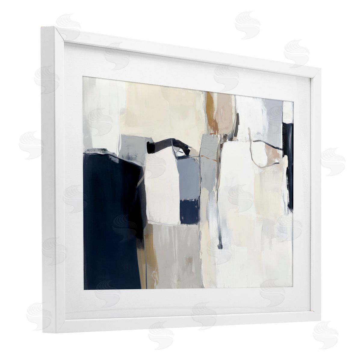 Irena Orlov Neutral Tapestry Abstraction Canvas Wall Art Print