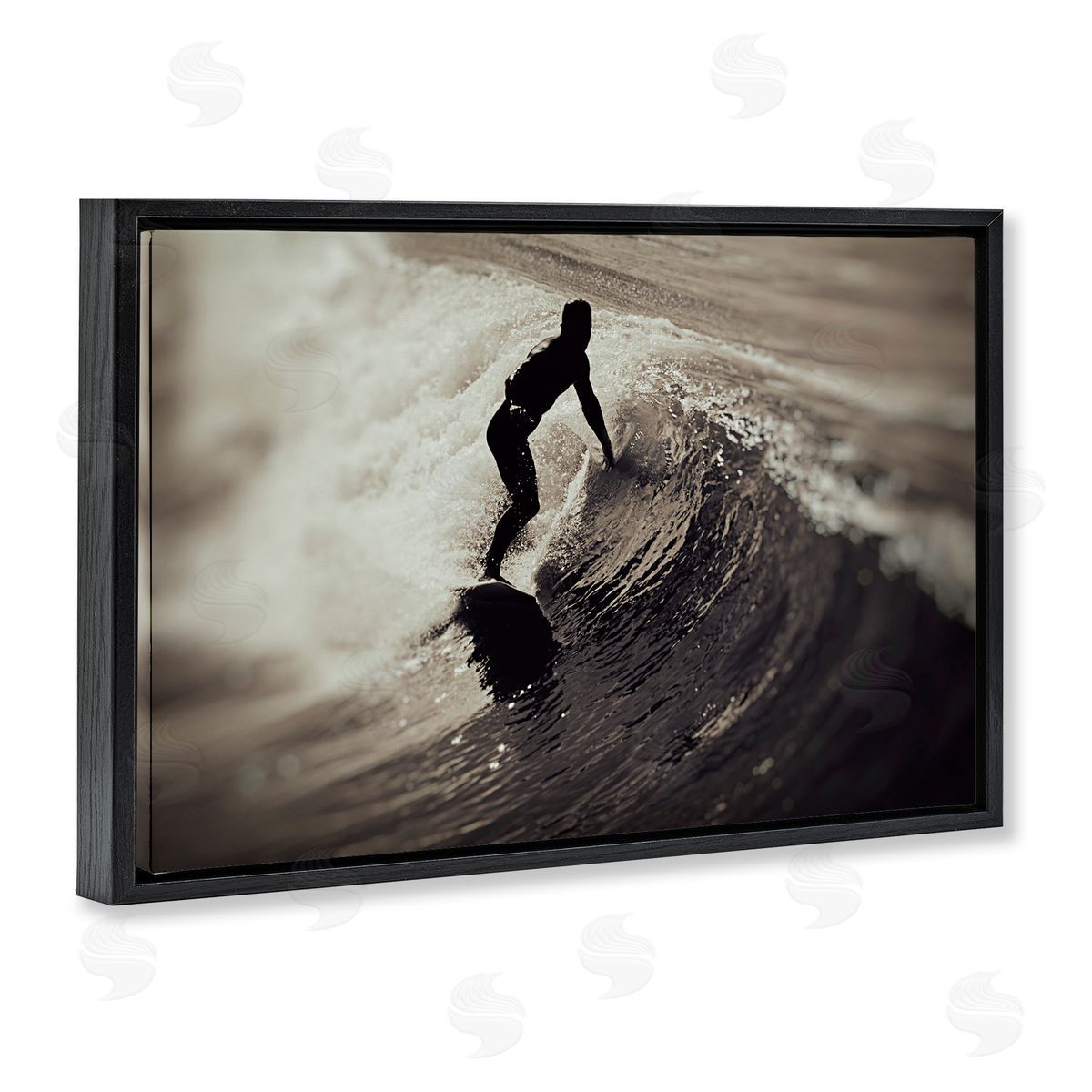 Norm Stelfox Surfer's Wave Splash Canvas Wall Art Print