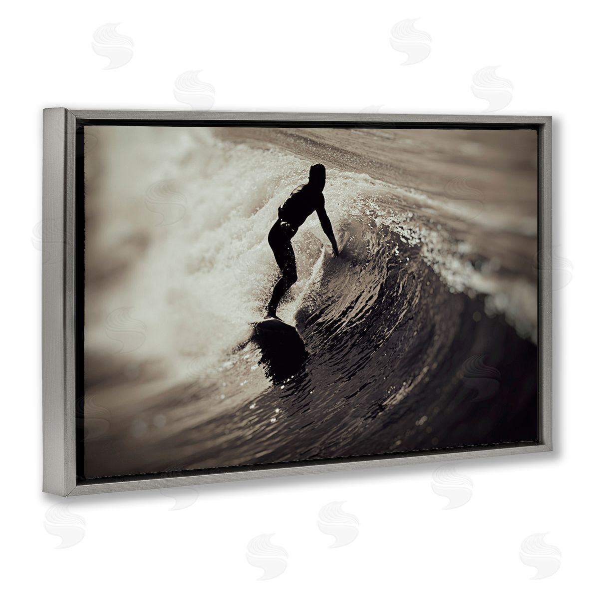Norm Stelfox Surfer's Wave Splash Canvas Wall Art Print