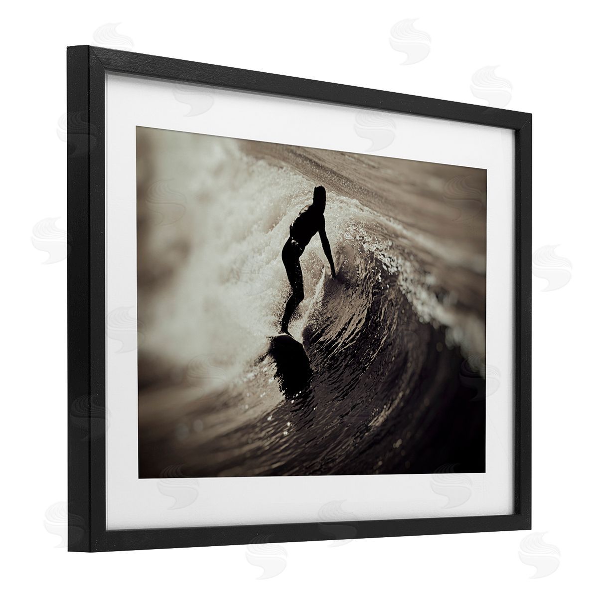 Norm Stelfox Surfer's Wave Splash Canvas Wall Art Print