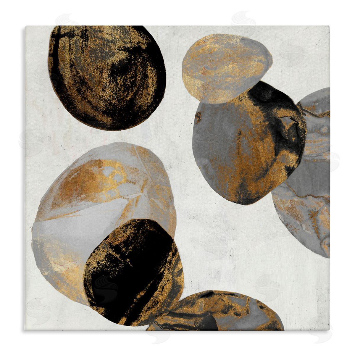 Jacob Q Golden Streaked Eggs Canvas Wall Art Print