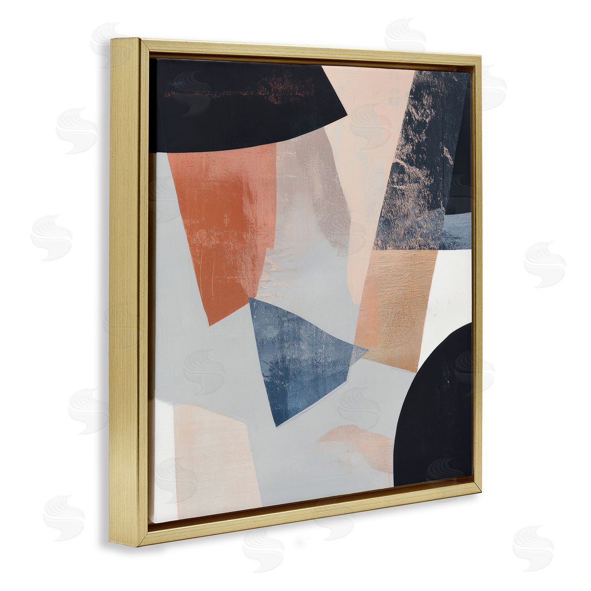 Mona Grace Neutral Fragmented Visions Canvas Wall Art Print