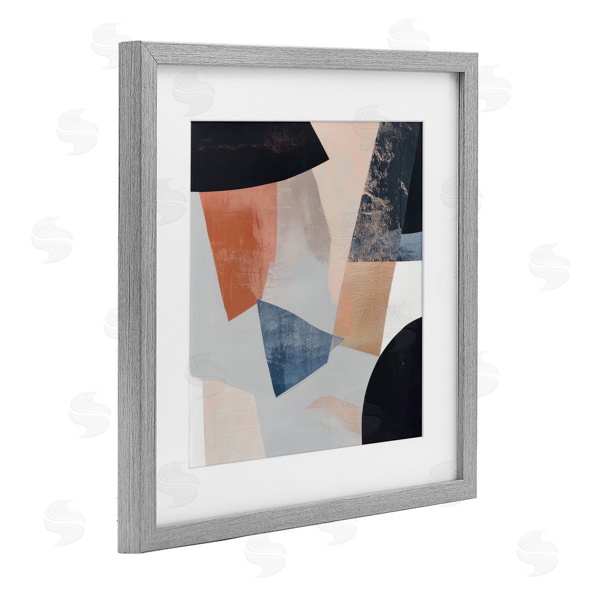 Mona Grace Neutral Fragmented Visions Canvas Wall Art Print