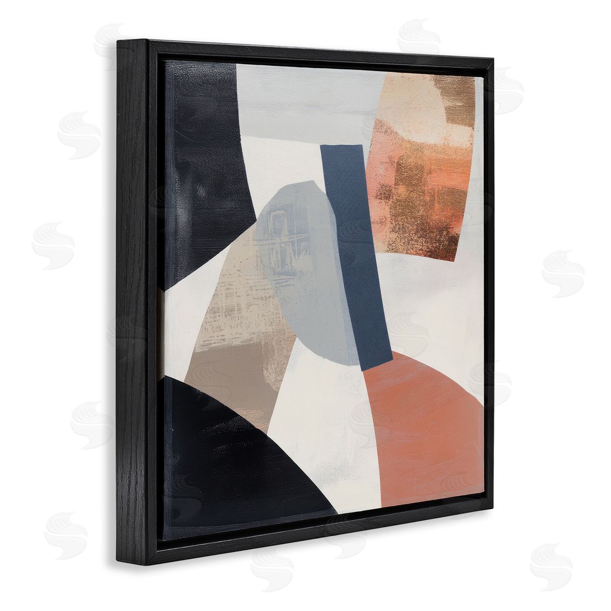 Mona Grace Fragmented Abstract Arrangement Canvas Wall Art Print