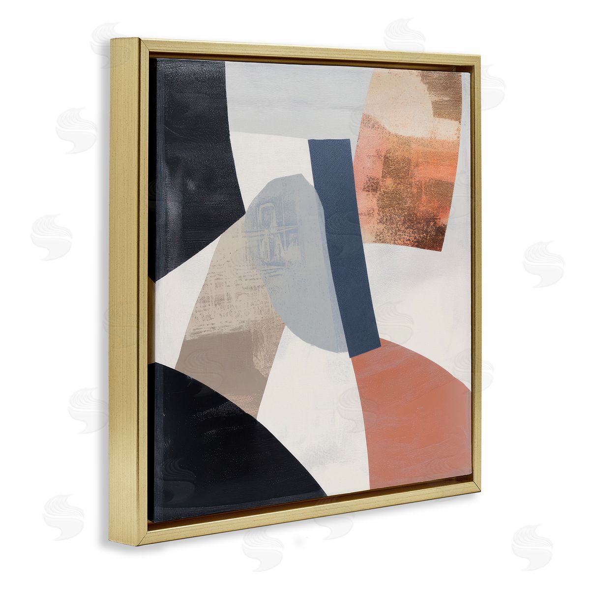 Mona Grace Fragmented Abstract Arrangement Canvas Wall Art Print