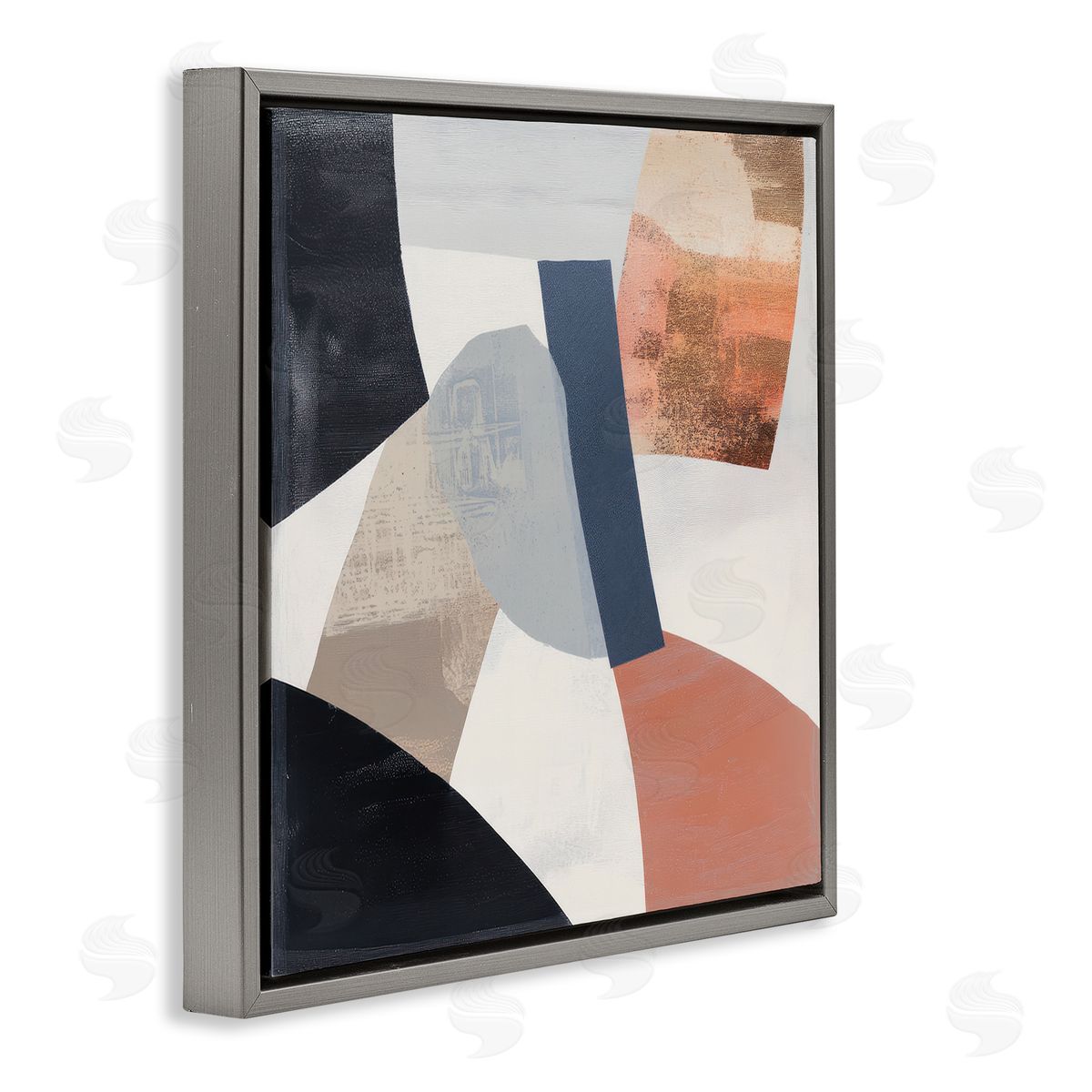 Mona Grace Fragmented Abstract Arrangement Canvas Wall Art Print