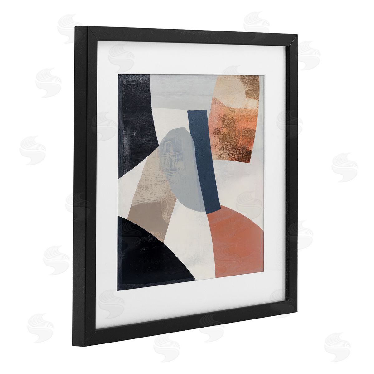 Mona Grace Fragmented Abstract Arrangement Canvas Wall Art Print