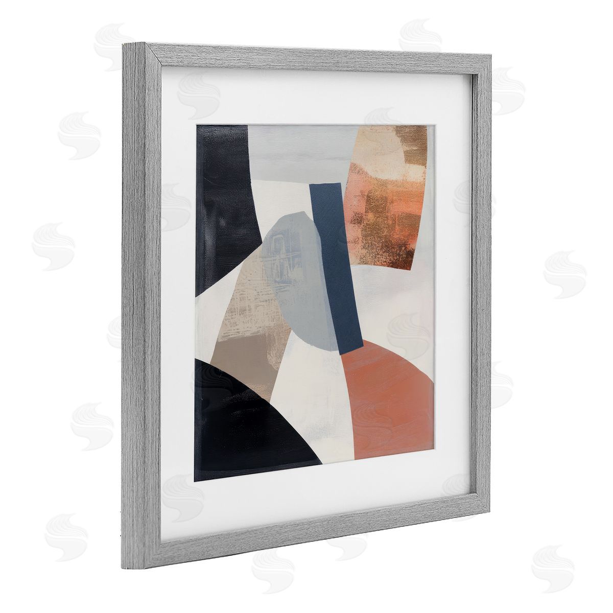 Mona Grace Fragmented Abstract Arrangement Canvas Wall Art Print