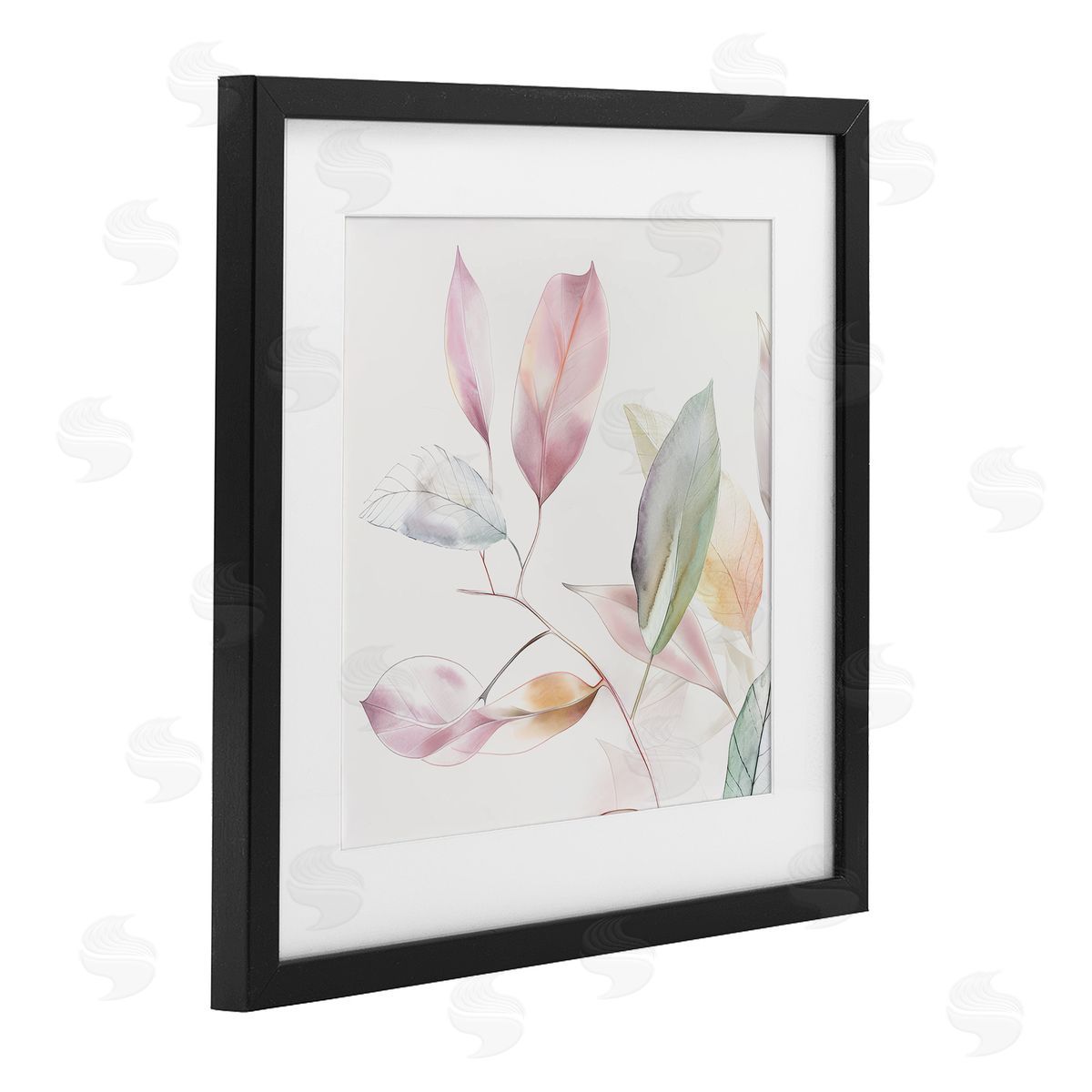 Raymond Powers Pastel Light Leaves Canvas Wall Art Print