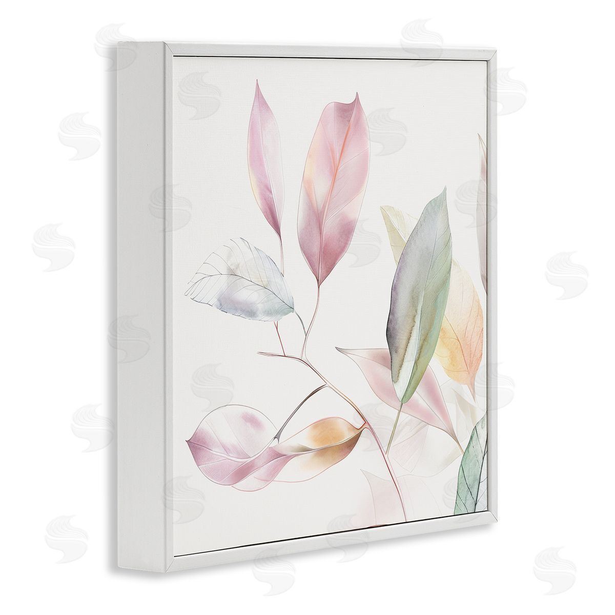 Raymond Powers Pastel Light Leaves Canvas Wall Art Print