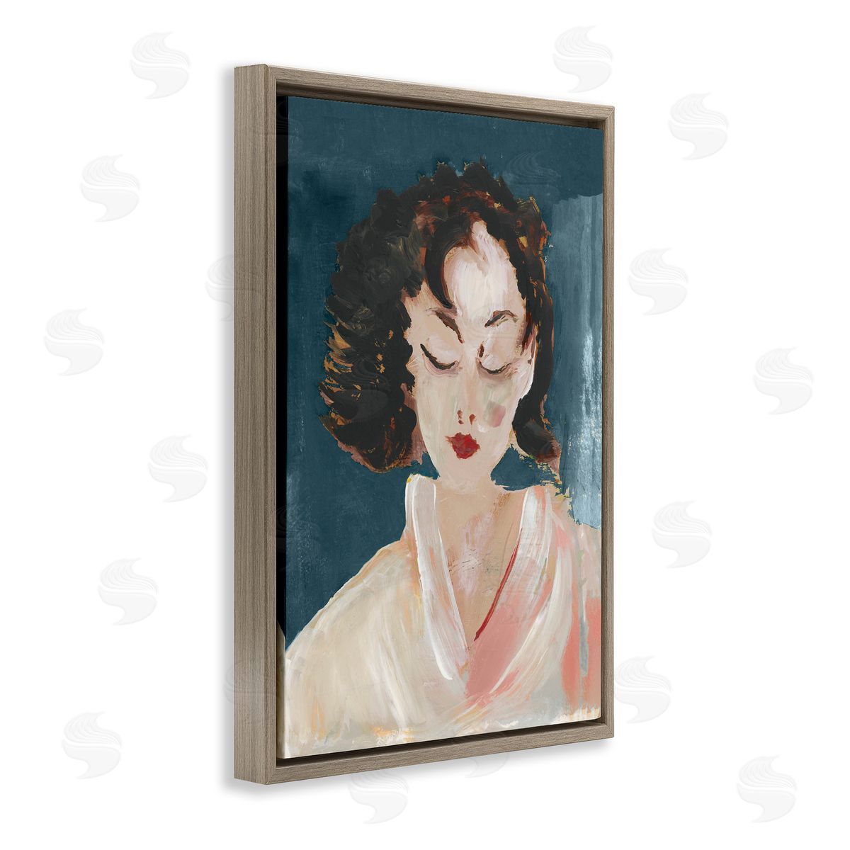 casa cartissi Abstract Vintage Female Canvas Wall Art Print