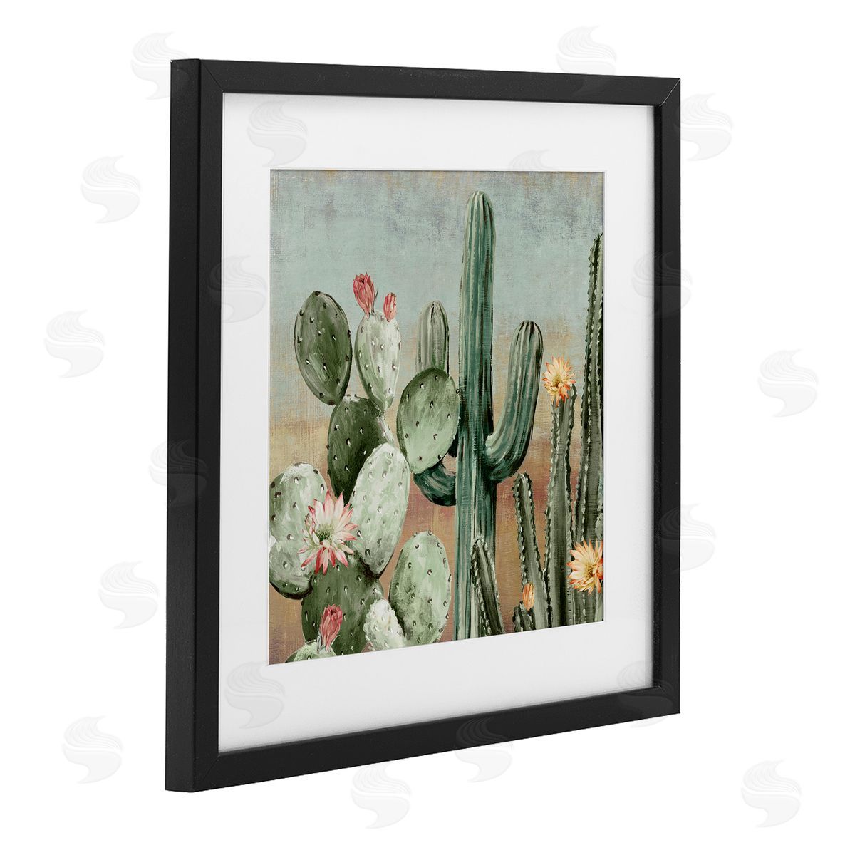 Luna Mavis Cacti Blooms Among Thorns Canvas Wall Art Print