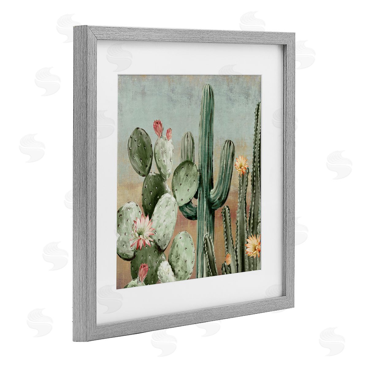 Luna Mavis Cacti Blooms Among Thorns Canvas Wall Art Print