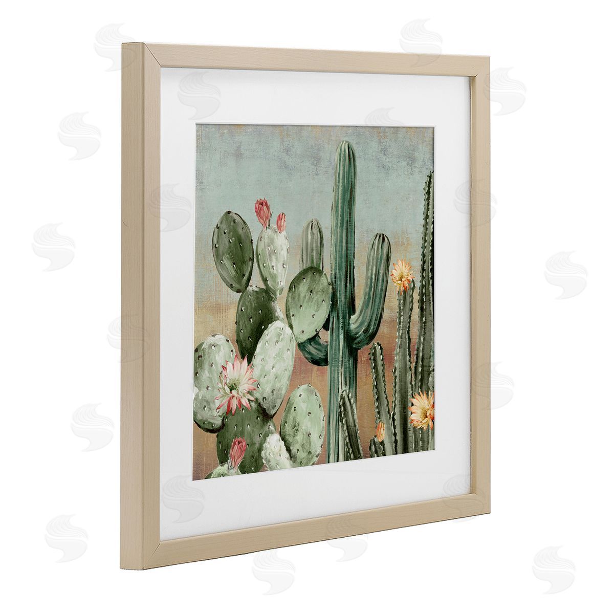Luna Mavis Cacti Blooms Among Thorns Canvas Wall Art Print