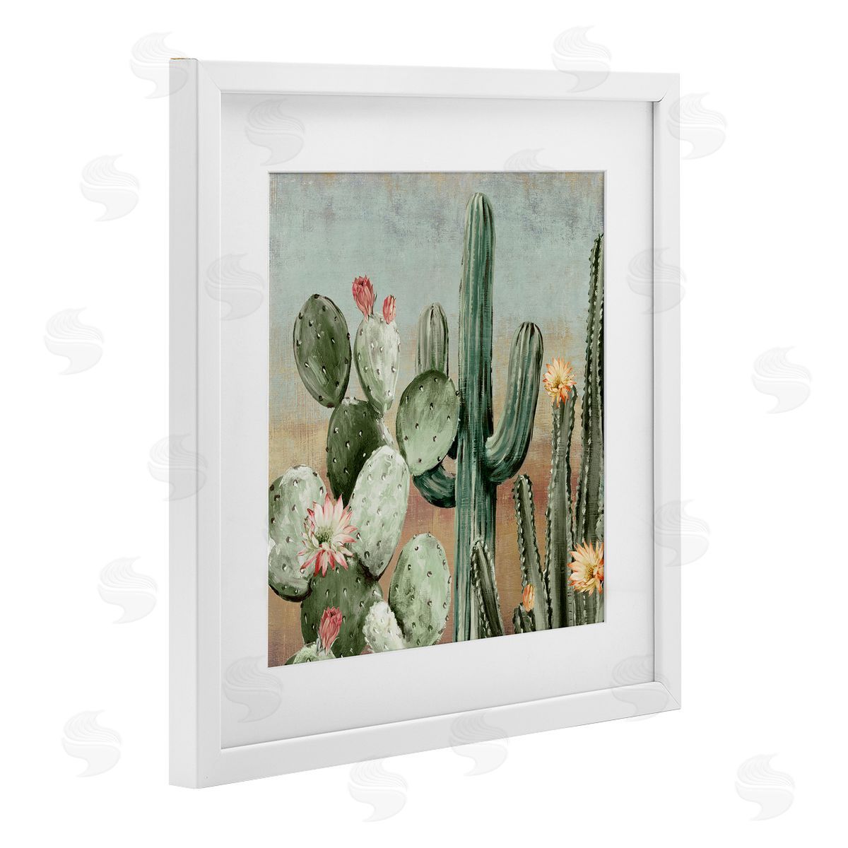 Luna Mavis Cacti Blooms Among Thorns Canvas Wall Art Print